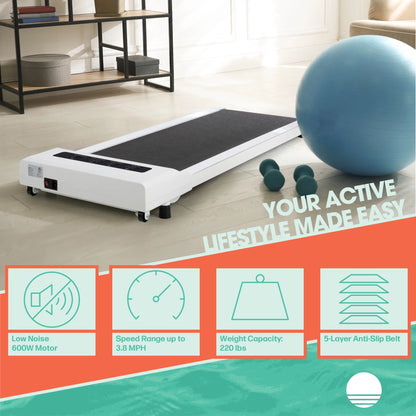 Walking Pad - Portable under Desk Treadmill, White