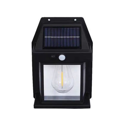 Outdoor Solar Tungsten Wall Light with Motion Sensor IP65 Waterproof LED Safety Light for Patio Outdoor Deck Porch Barn Garage