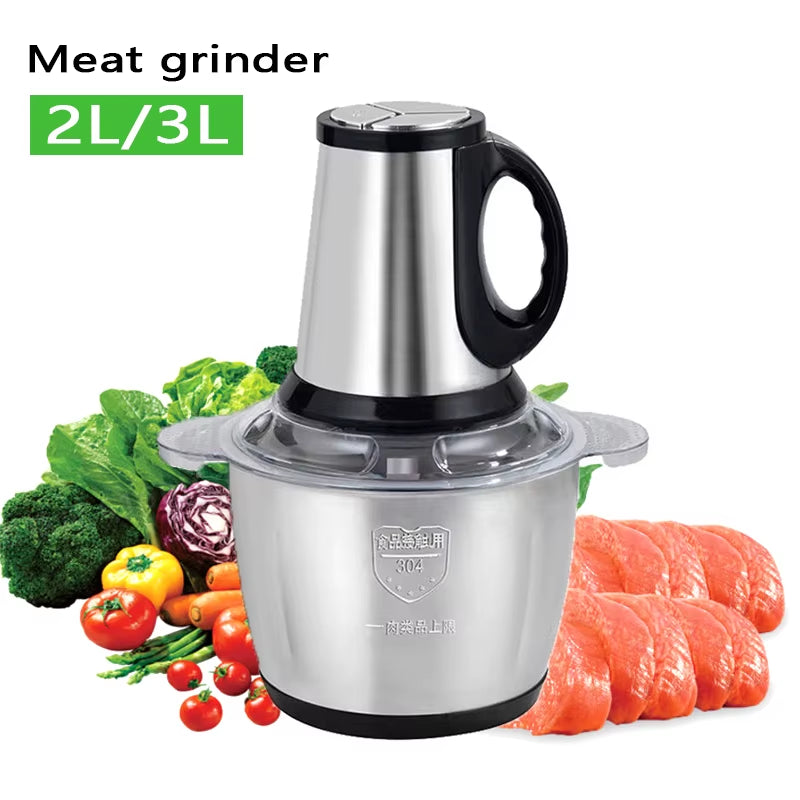 PowerGrind™ Electric Meat Grinder – High-Capacity Stainless Steel Food Processor for Effortless Chopping & Cutting