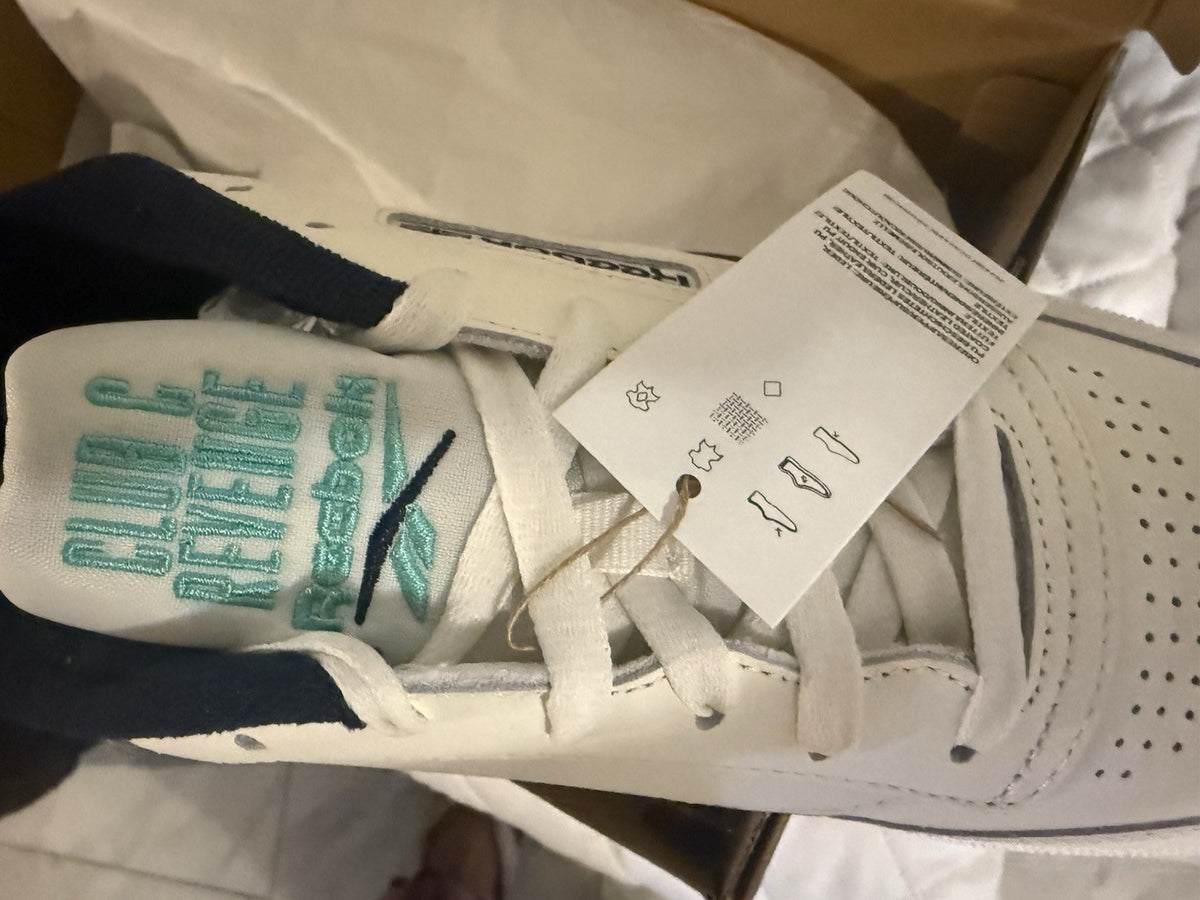 Size 11 - Reebok Club C Revenge White Vector Navy