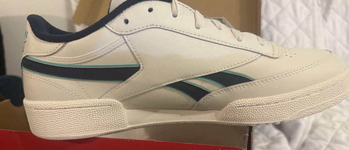 Size 11 - Reebok Club C Revenge White Vector Navy