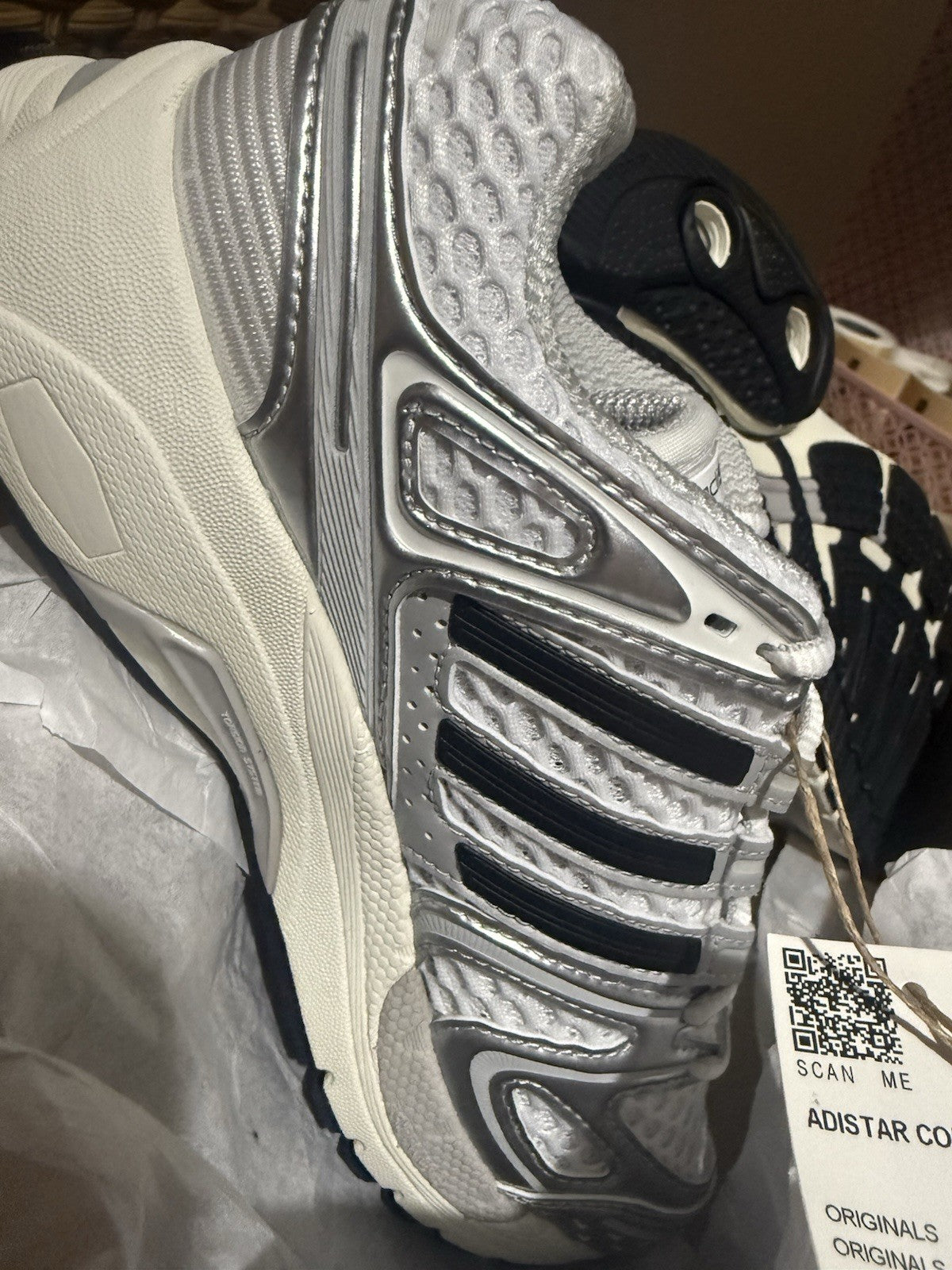 Size 93.5 - adidas Adistar Control 5 Grey Silver Metallic