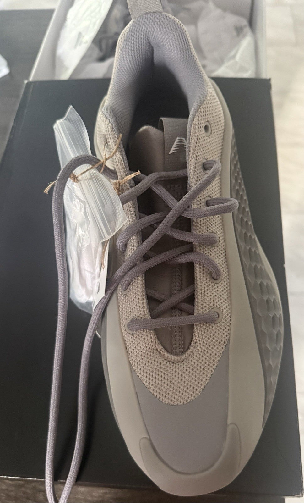 Size 9 1/2- adidas Anthony Edwards 1 Low Metallic Grey