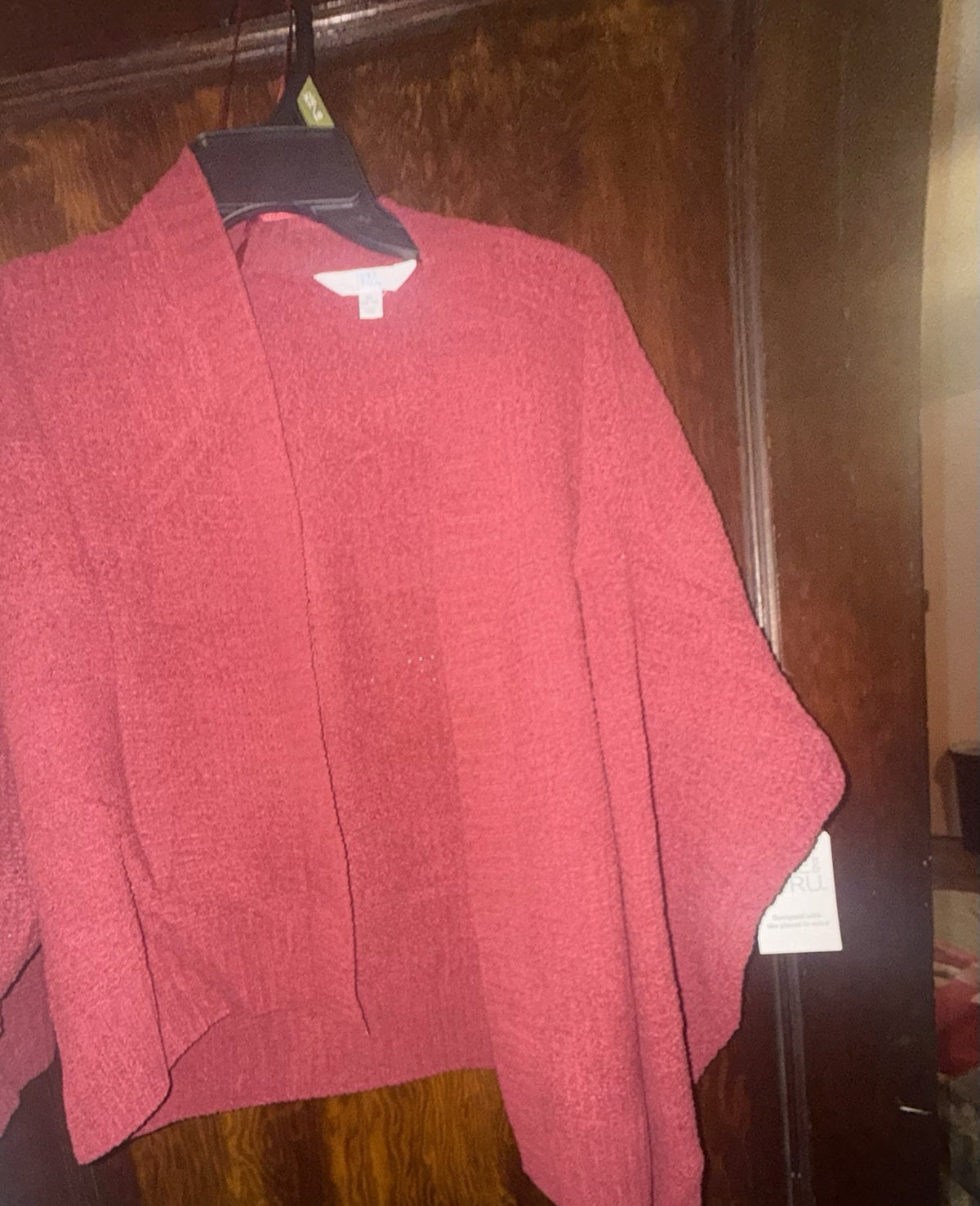 Time and Tru Women's Open Front Cardigan Sweater Black Soot Size XL.