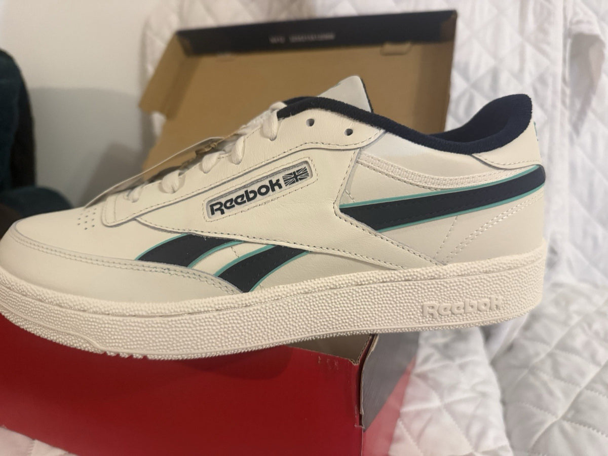 Size 11 - Reebok Club C Revenge White Vector Navy