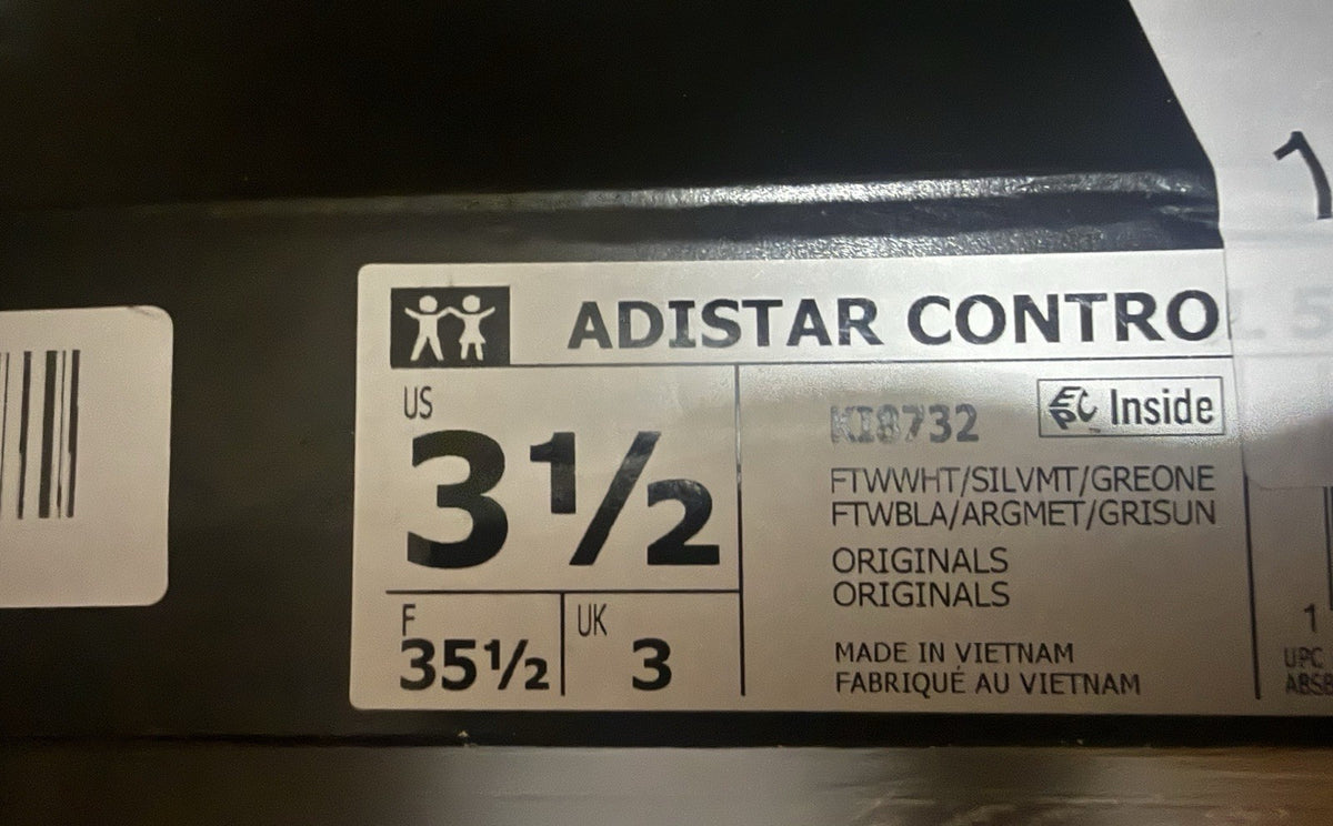 Size 93.5 - adidas Adistar Control 5 Grey Silver Metallic