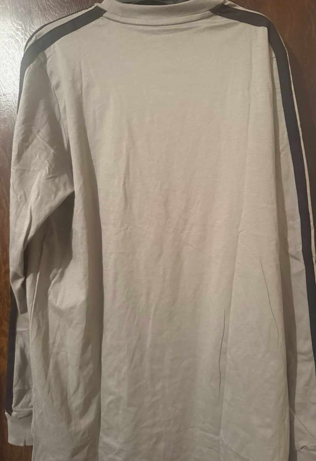 adidas t shirt men S Long Sleeve. Gray And Black