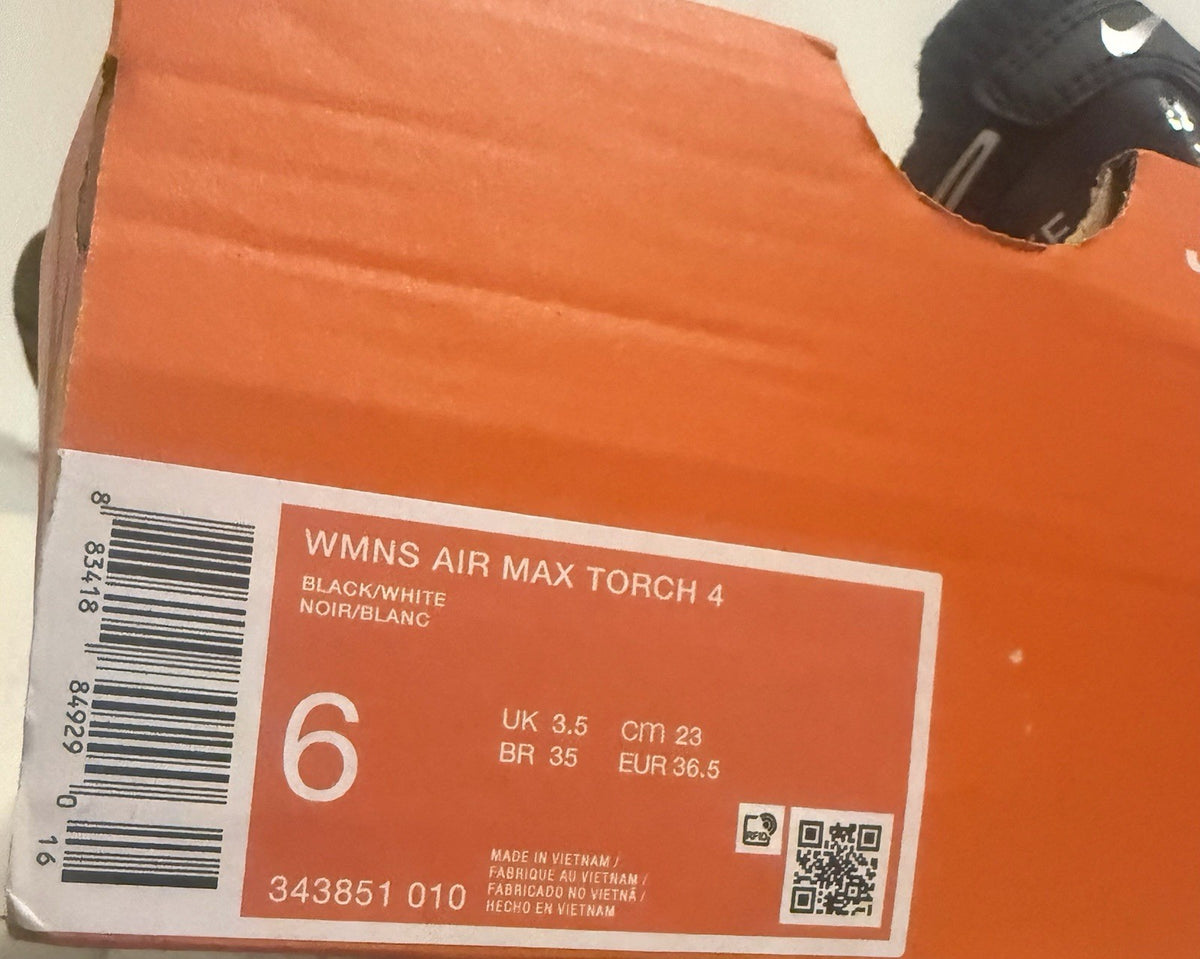 Size 6 Nike Air Max Torch 4 Anthracite