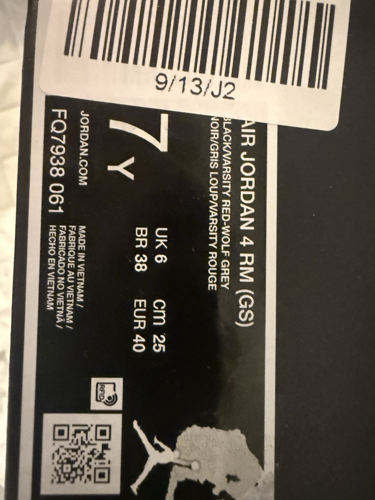 7Y Air Jordan RM GS