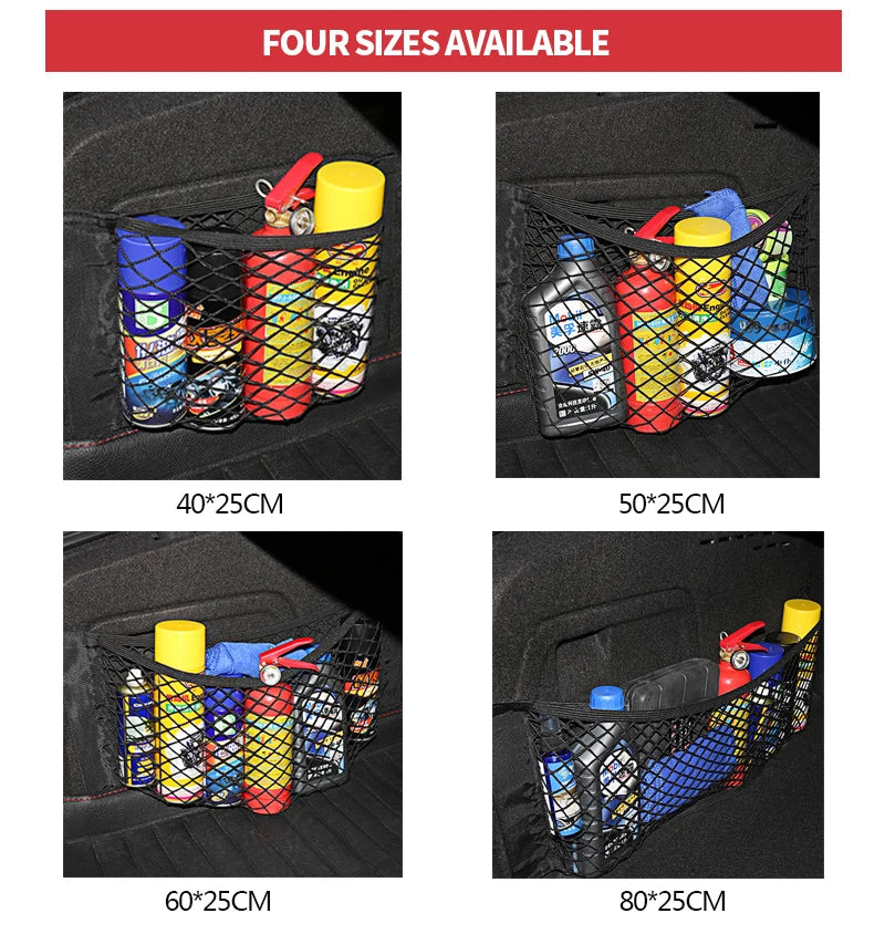 Car Trunk Organizer - Mesh Storage Bag