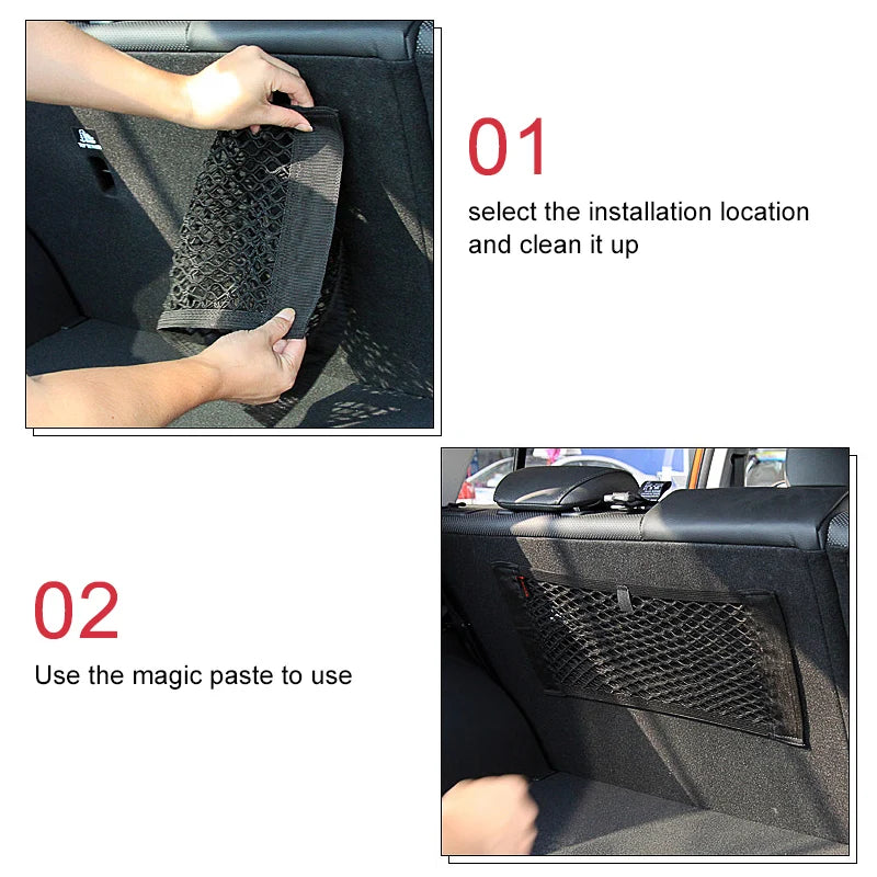 Car Trunk Organizer - Mesh Storage Bag