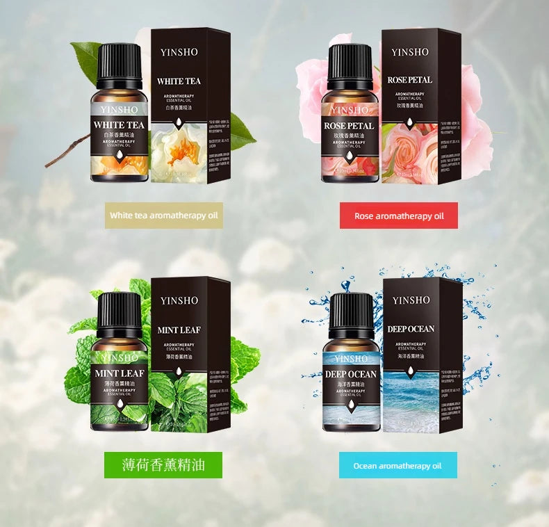 17-Piece Essential Oil Set - 10ml Water-Soluble for Aroma Diffuser
