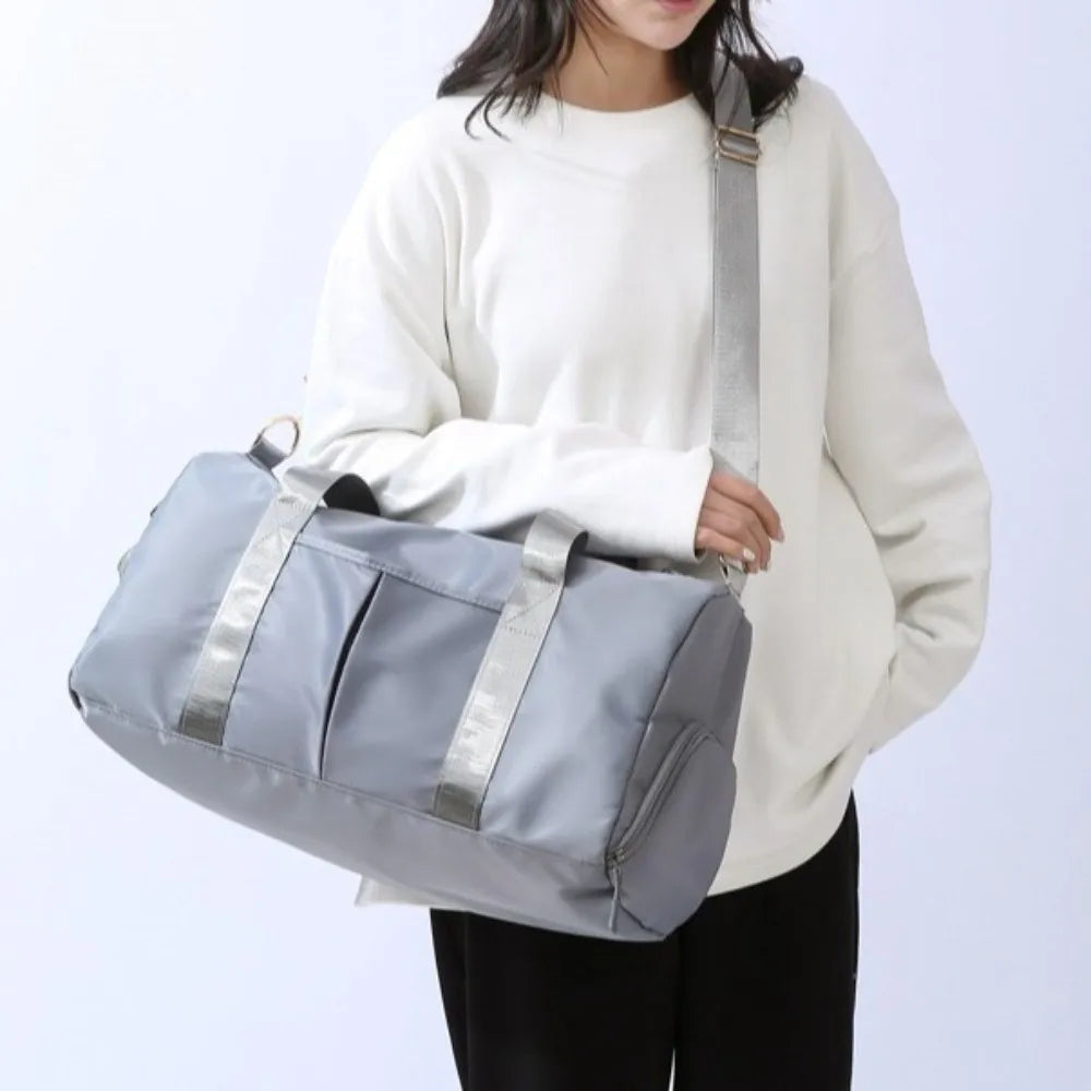 Oxford Nylon Duffle Bag with Shoe Compartment