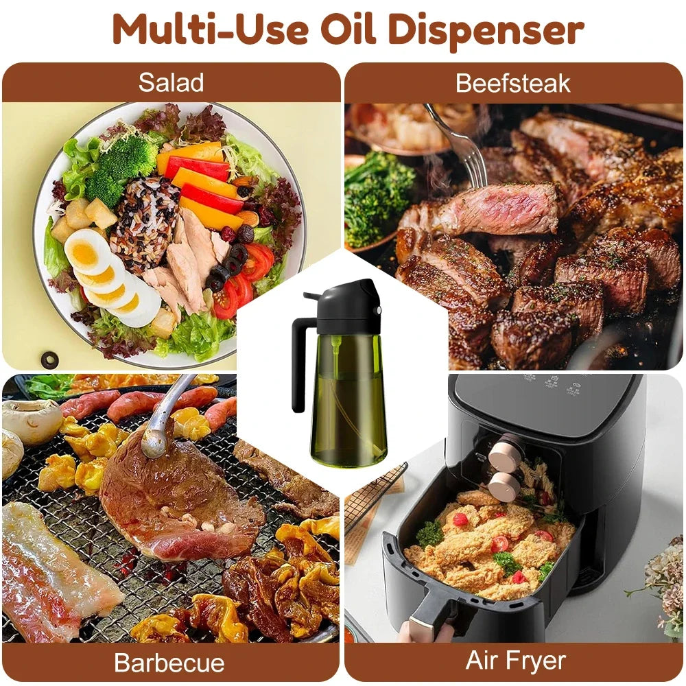 16oz Olive Oil Sprayer Bottle - Light-Blocking Dark Glass