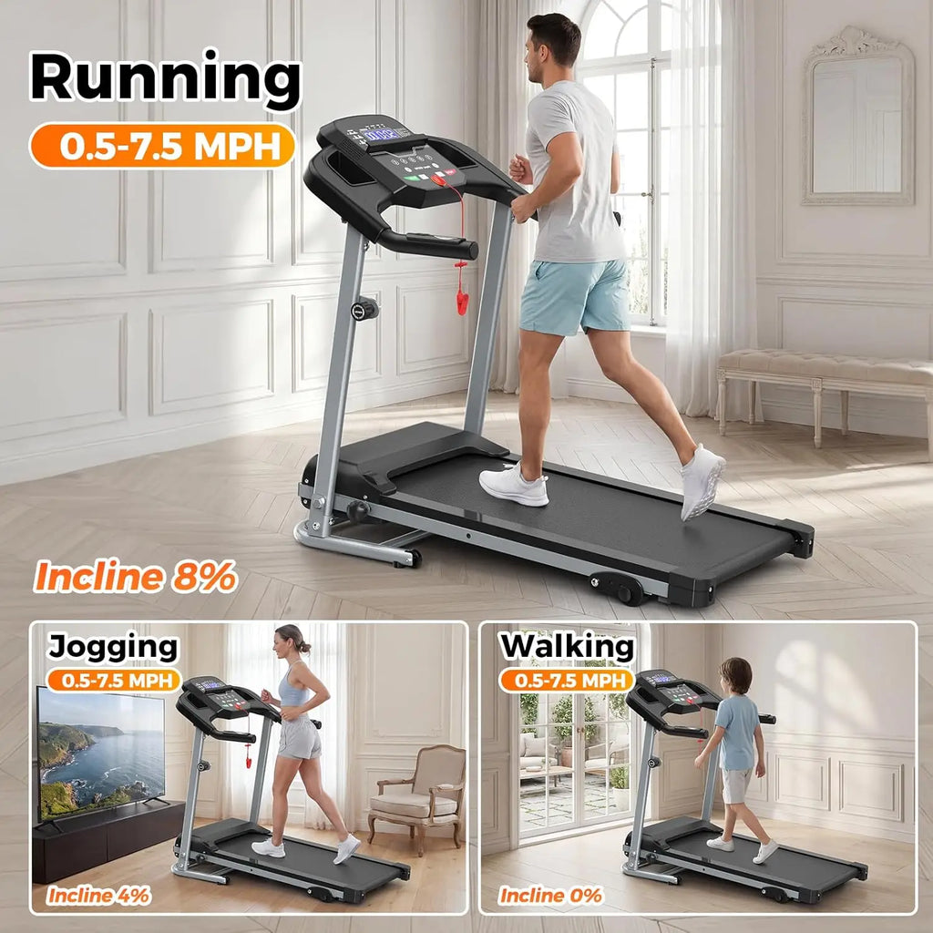 2.5HP Folding Treadmill with Incline