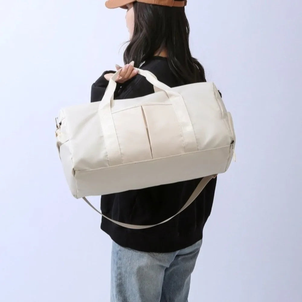 Oxford Nylon Duffle Bag with Shoe Compartment