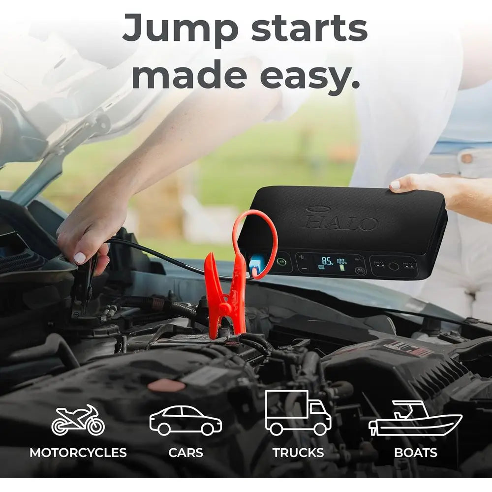 Car Jump Starter with Air Compressor - 100 PSI