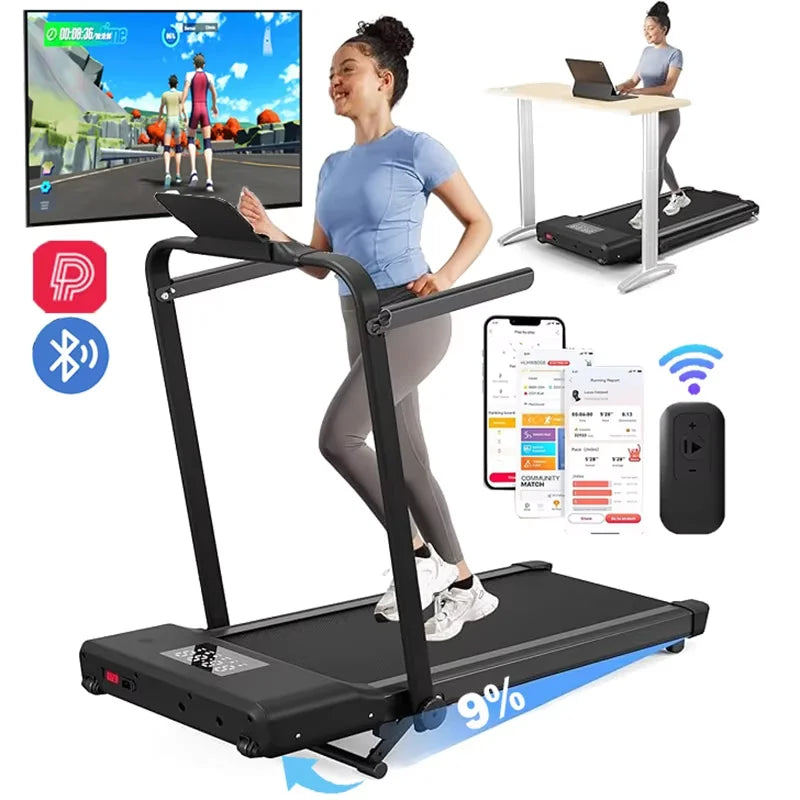 Under-Desk Walking Pad with Incline
