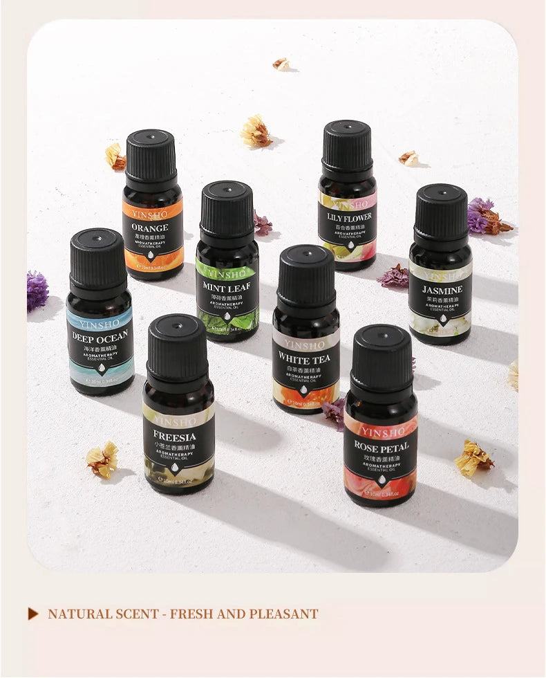 17-Piece Essential Oil Set - 10ml Water-Soluble for Aroma Diffuser