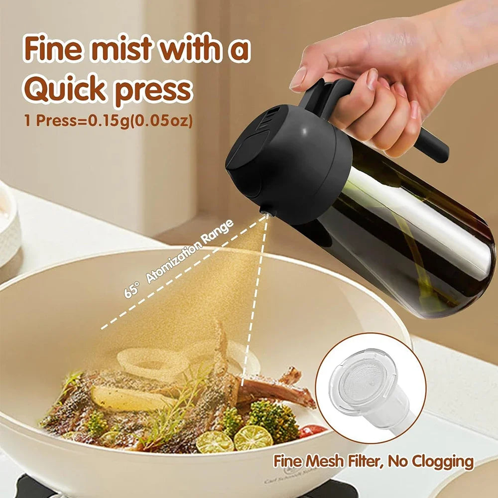 16oz Olive Oil Sprayer Bottle - Light-Blocking Dark Glass