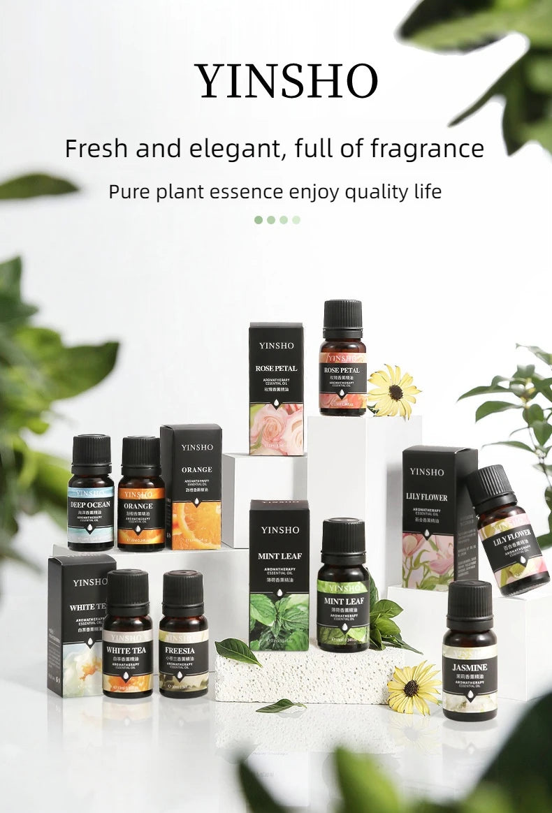17-Piece Essential Oil Set - 10ml Water-Soluble for Aroma Diffuser
