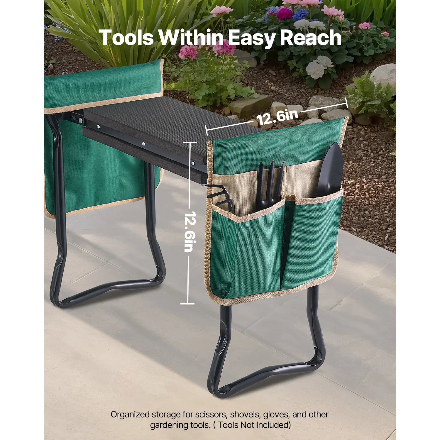 Garden Kneeler and Seat with 2 Tool Bags