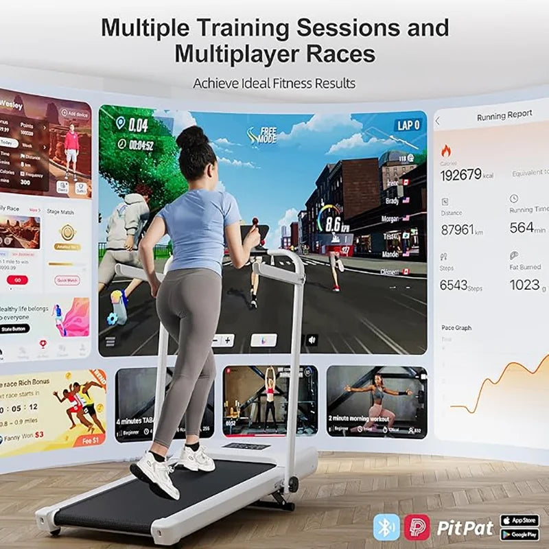 Under-Desk Walking Pad with Incline