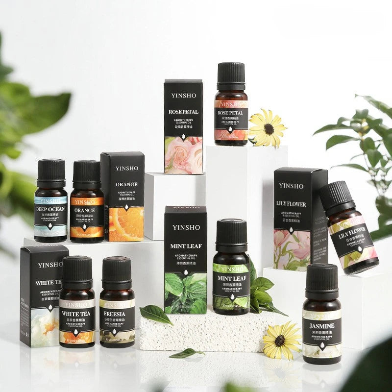 17-Piece Essential Oil Set - 10ml Water-Soluble for Aroma Diffuser