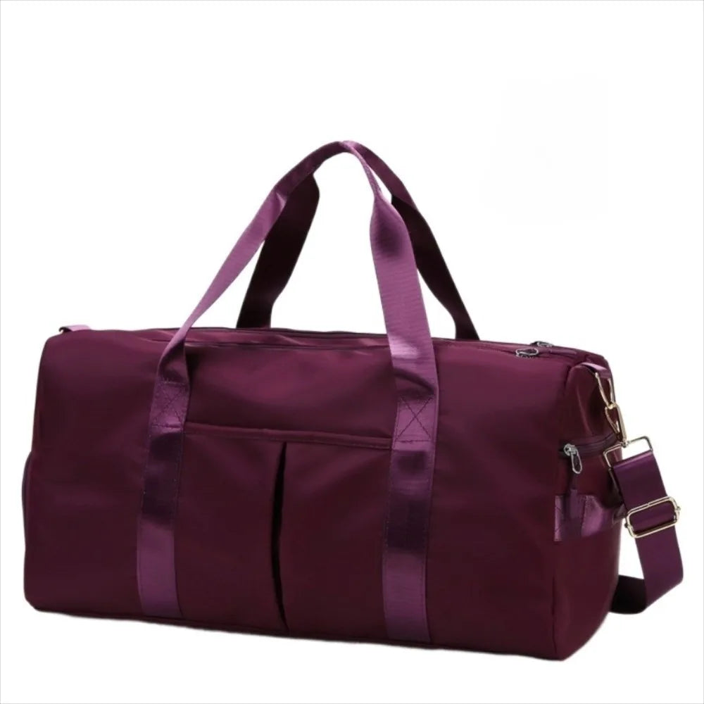 Oxford Nylon Duffle Bag with Shoe Compartment