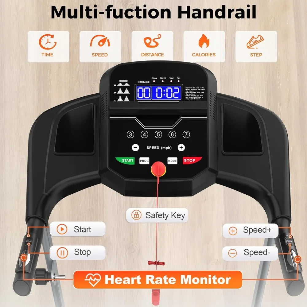 2.5HP Folding Treadmill with Incline