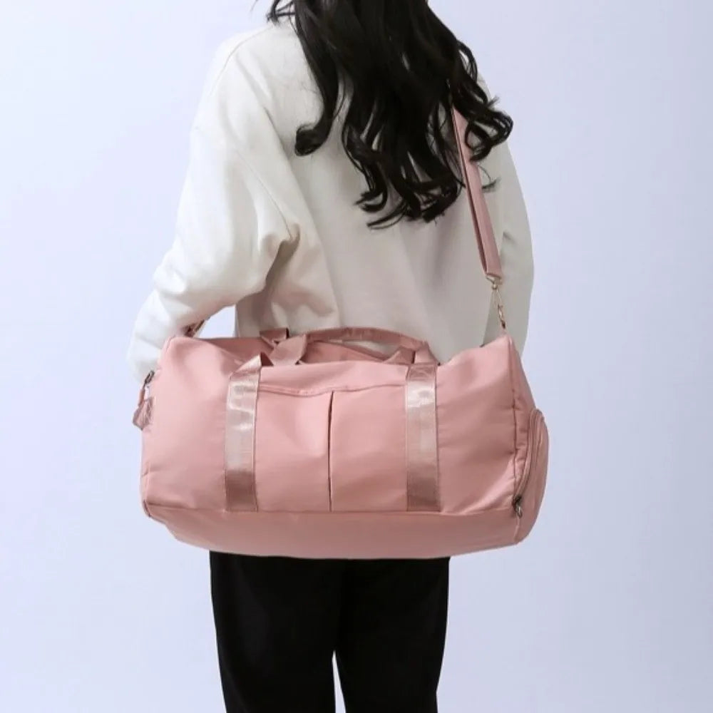 Oxford Nylon Duffle Bag with Shoe Compartment