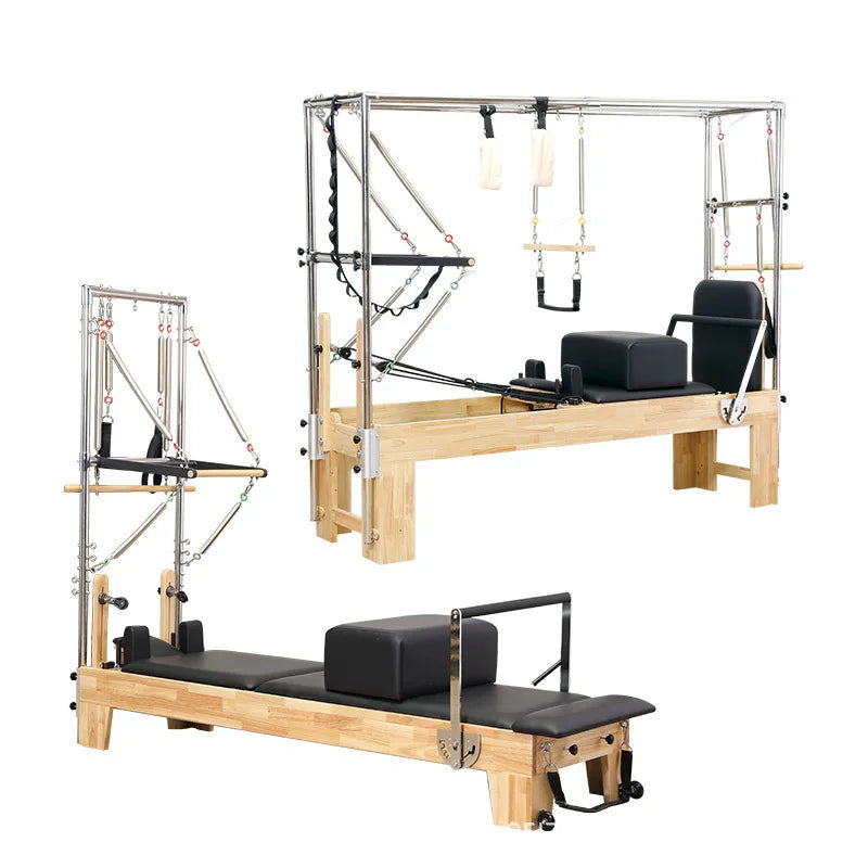 2-in-1 Pilates Core Bed - Elevated Sliding Equipment for Home Gym