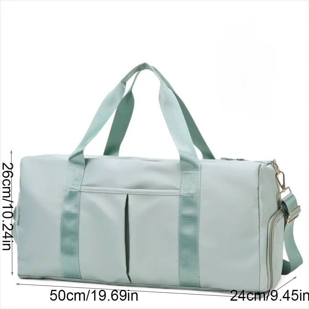 Oxford Nylon Duffle Bag with Shoe Compartment