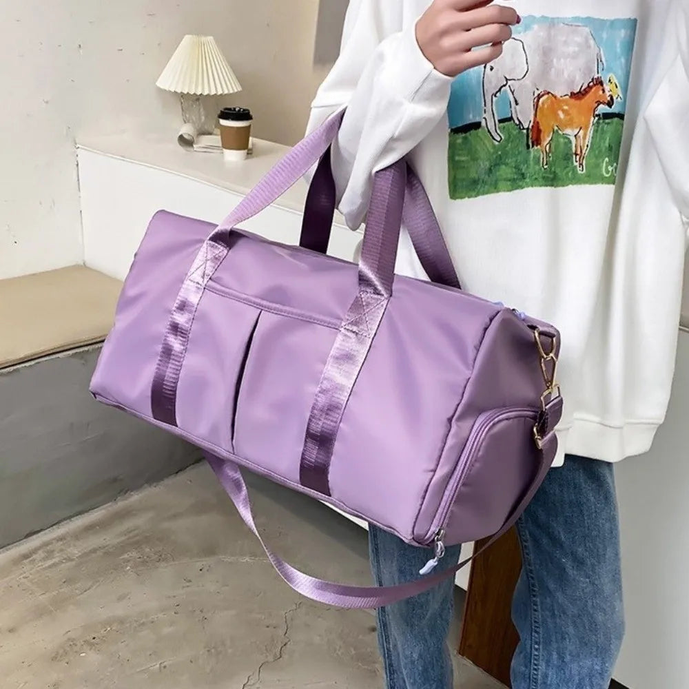 Oxford Nylon Duffle Bag with Shoe Compartment