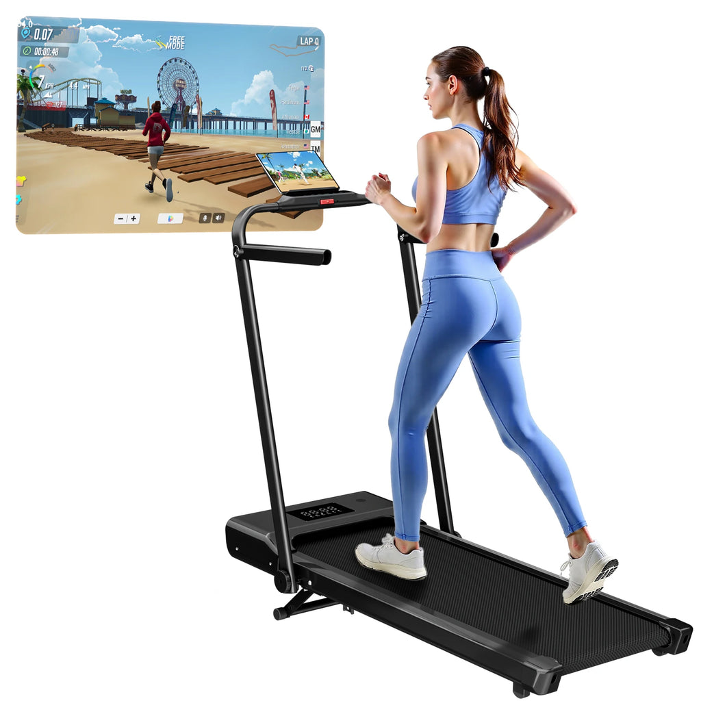 Under-Desk Walking Pad with Incline