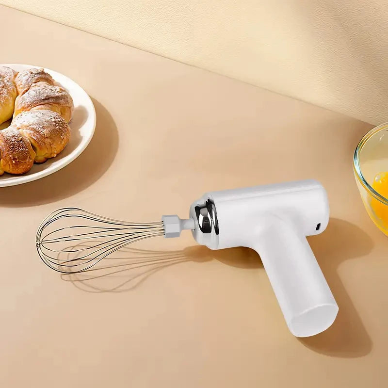 Wireless Mini Egg Beater - USB Handheld Mixer for Cakes & Cream