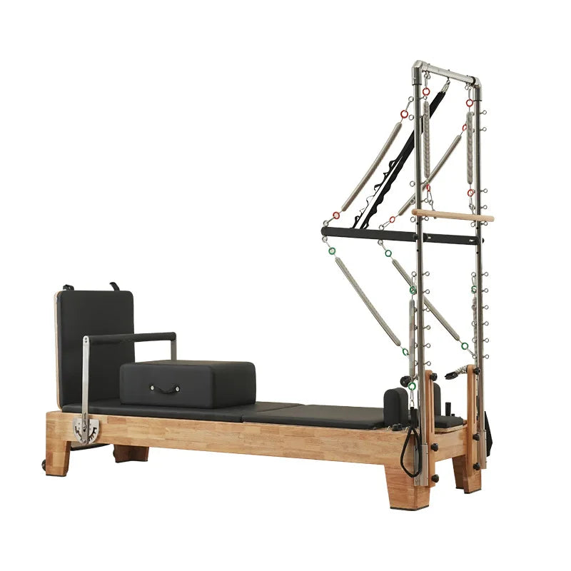 2-in-1 Pilates Core Bed - Elevated Sliding Equipment for Home Gym