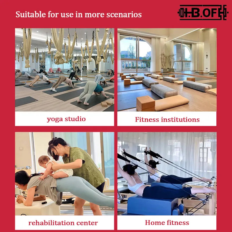 Oak Foldable Pilates Bed With Free Jump Board, Pilates Core Training Set, Large Equipment, Customizable Yoga Bed