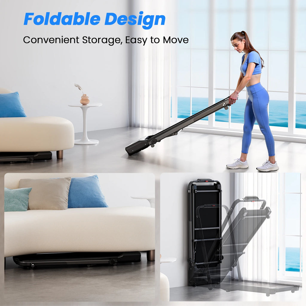 Under-Desk Walking Pad with Incline