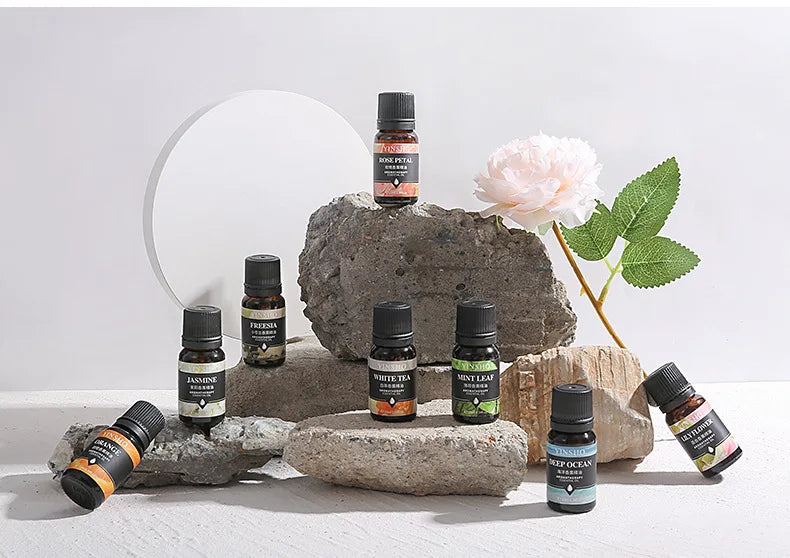 17-Piece Essential Oil Set - 10ml Water-Soluble for Aroma Diffuser