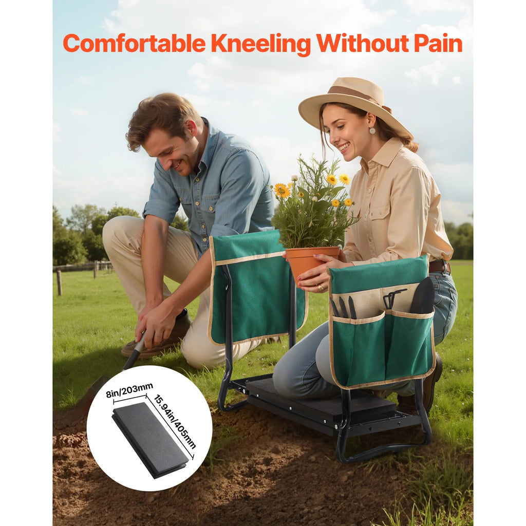 Garden Kneeler and Seat with 2 Tool Bags