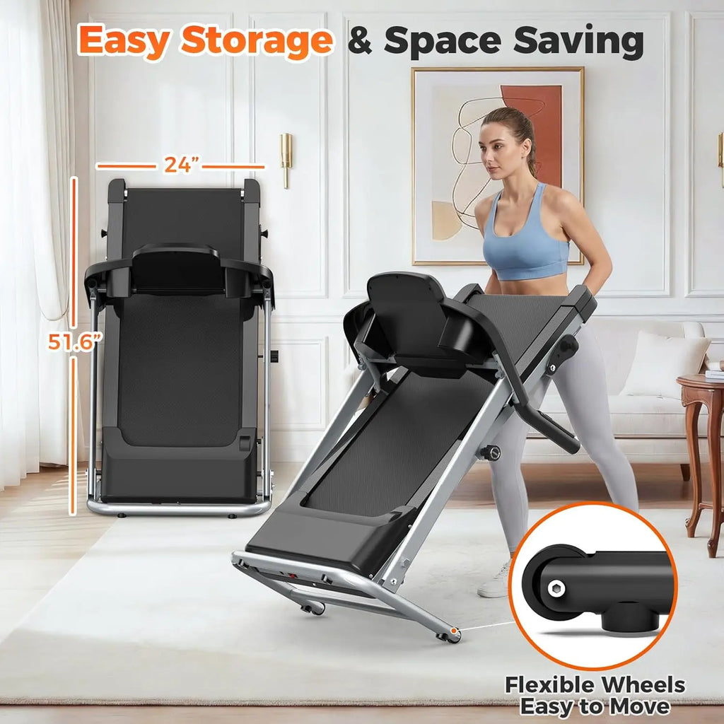 2.5HP Folding Treadmill with Incline
