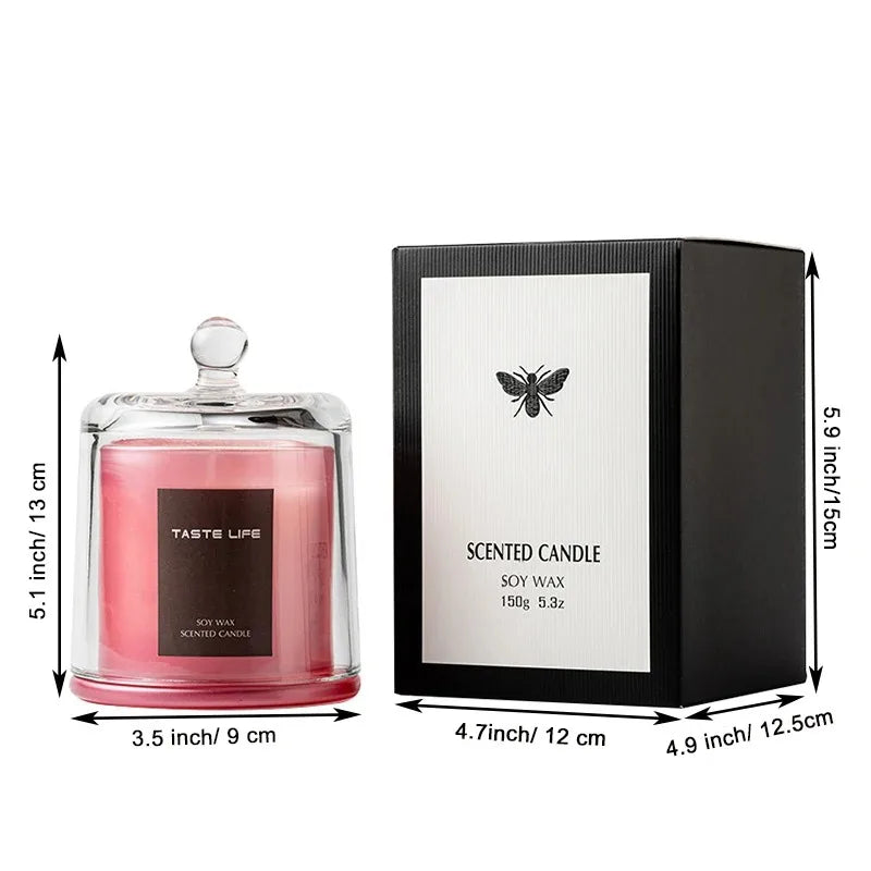 40 Hour Natural Soy Candle - Glass Jar Aromatherapy for Women
