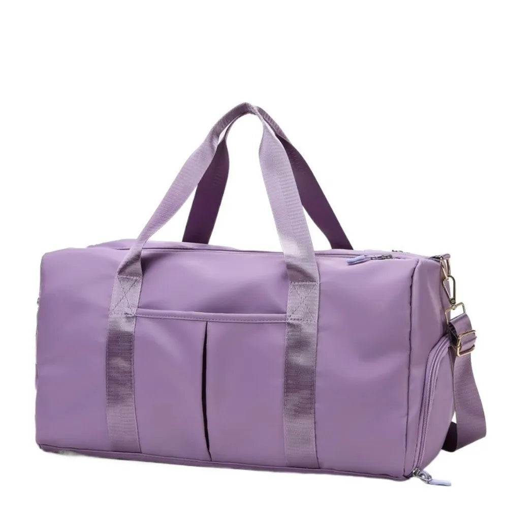 Oxford Nylon Duffle Bag with Shoe Compartment