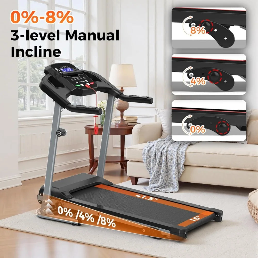 2.5HP Folding Treadmill with Incline