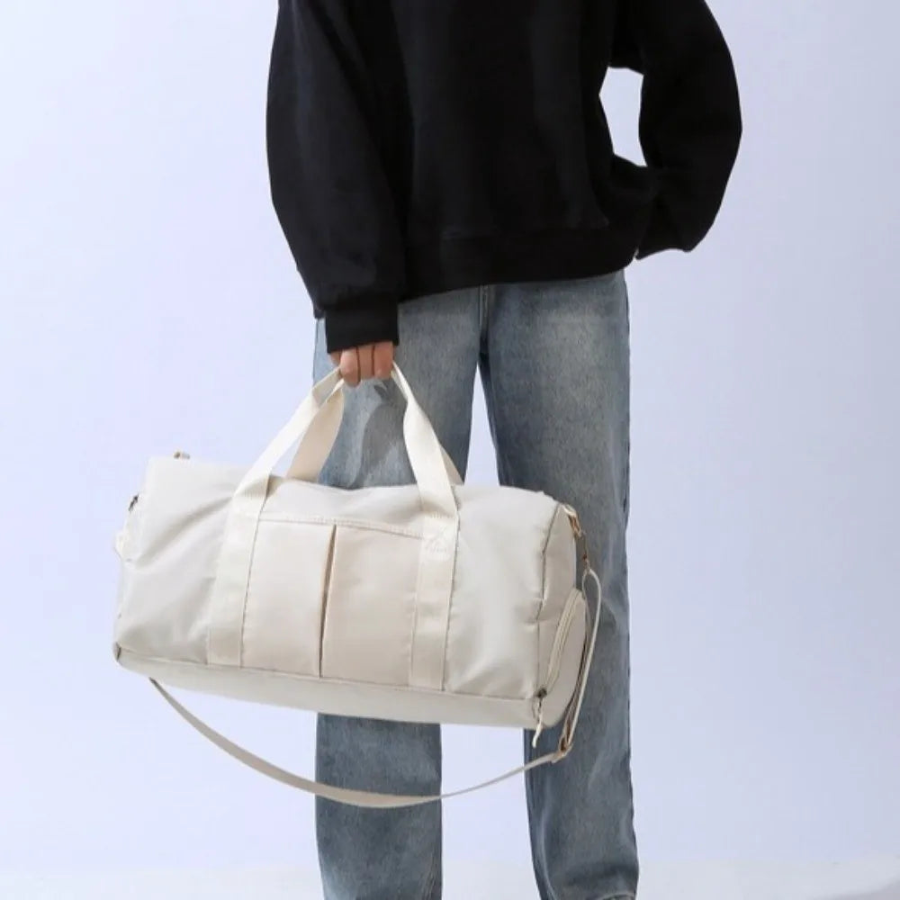 Oxford Nylon Duffle Bag with Shoe Compartment