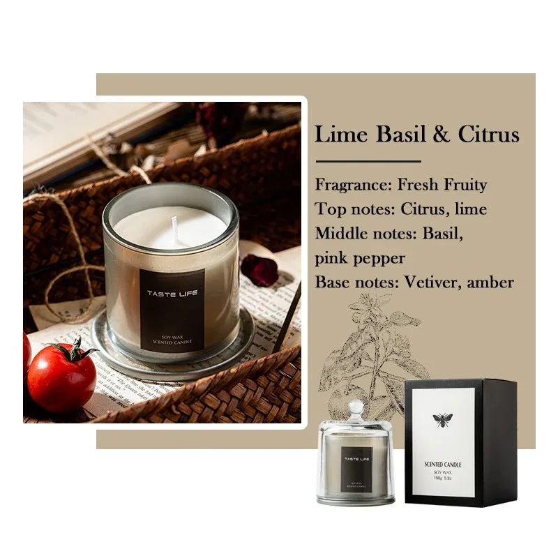 40 Hour Natural Soy Candle - Glass Jar Aromatherapy for Women