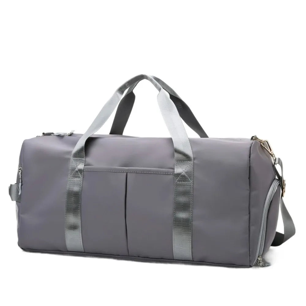 Oxford Nylon Duffle Bag with Shoe Compartment