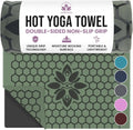 Non-Slip Hot Yoga Mat Towel - Honeycomb Grip & Sweat Absorbent for Pilates