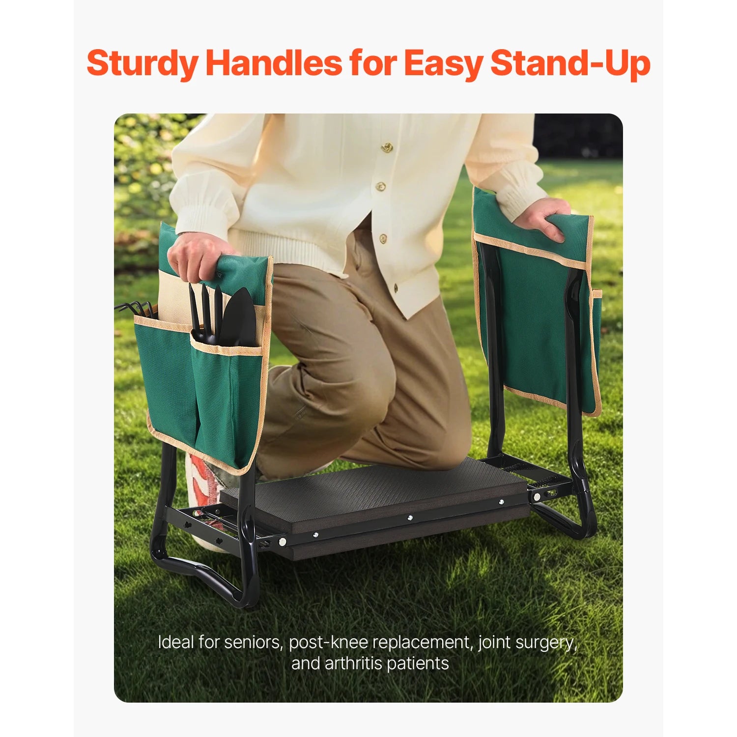 Garden Kneeler and Seat with 2 Tool Bags